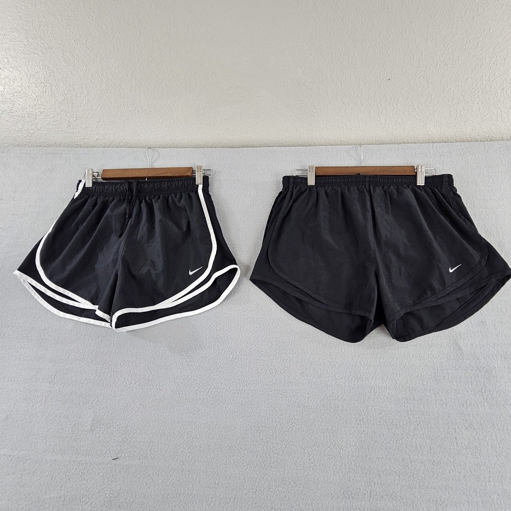nike dri fit shorts womens medium athletic black lot of 2